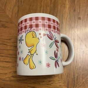 Pink Tweety Looney Tunes Dragonfly's‎ Coffee Mug Warner Bros Cup Gibson